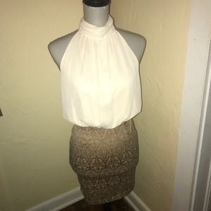 Halter two toned dress